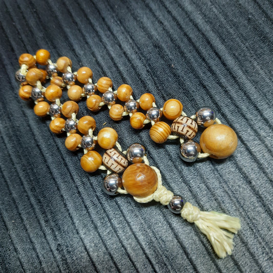 Handmade Wooden Chetki Skilltoy | Slavic Flip Rosary | Pocket Worry Beads for Hand Dexterity "Meditative rhythm" v2