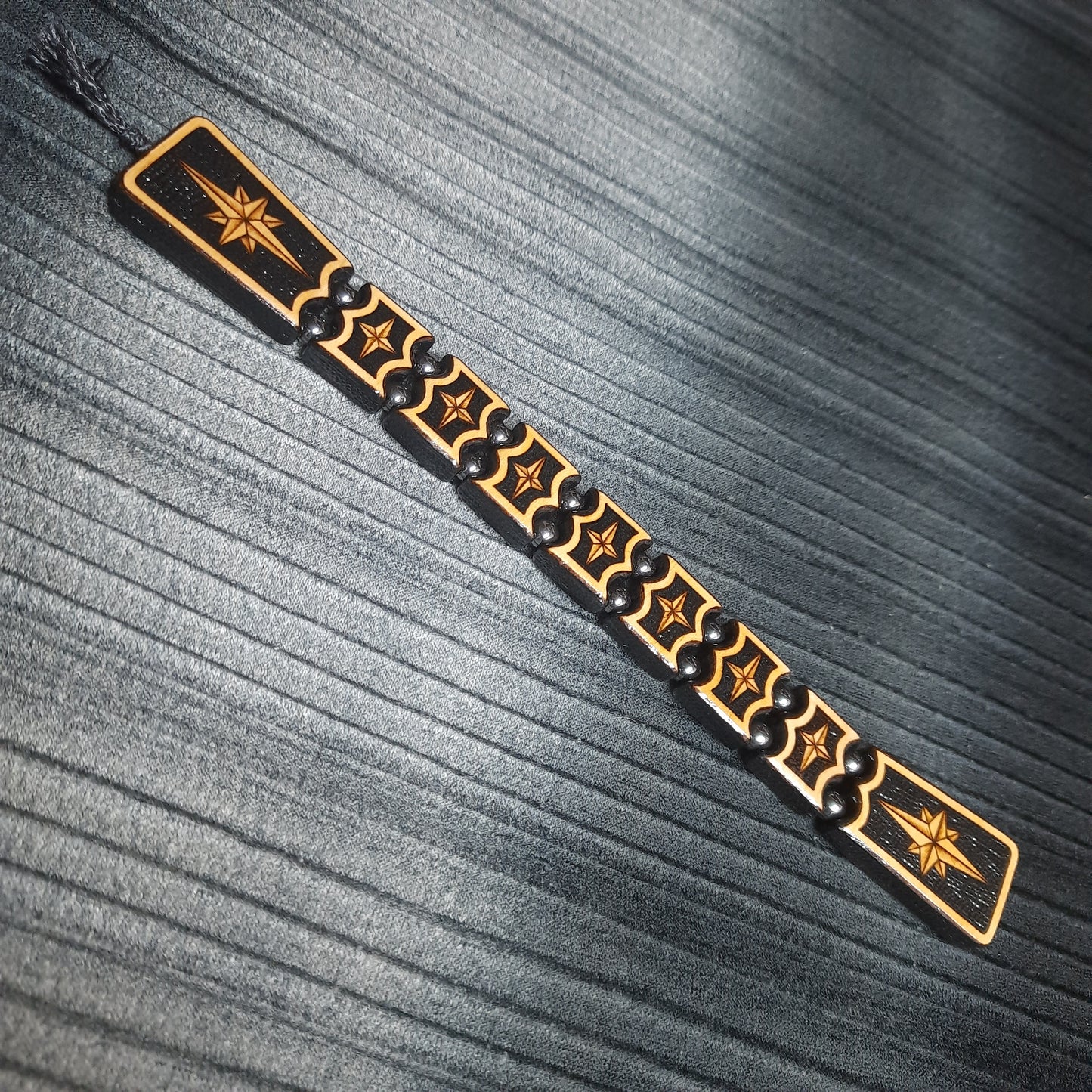 Handmade Wooden Chetki Skilltoy | Slavic Flip Rosary | Pocket Worry Beads for Hand Dexterity "Strict captain"