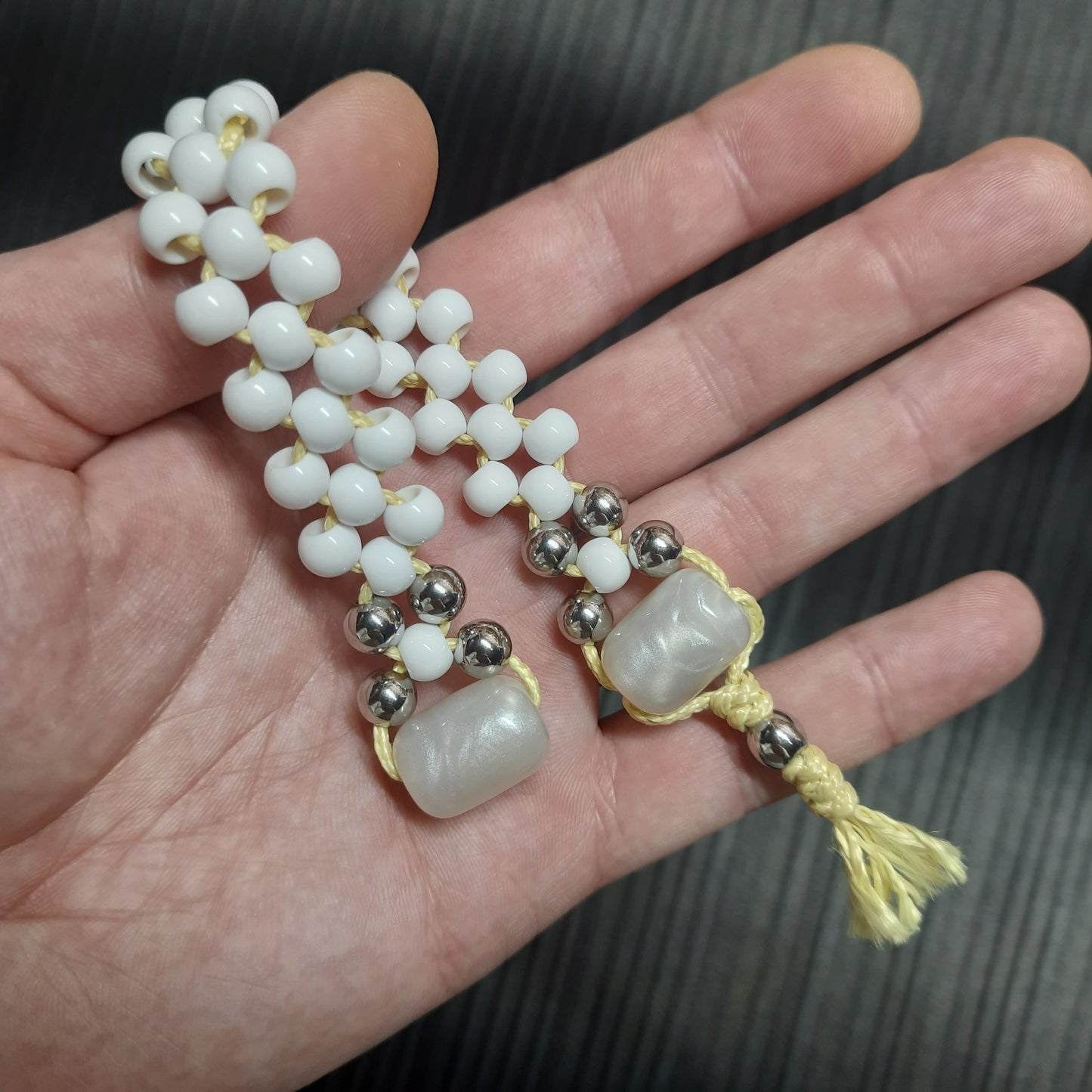 Chetki handmade "White mystical vortex"