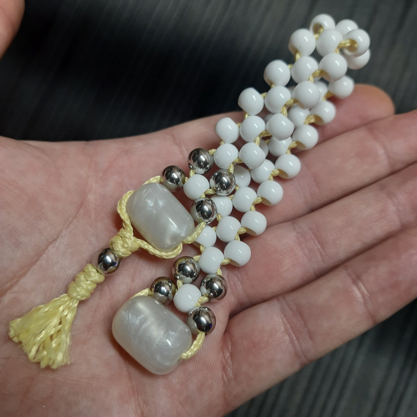Chetki handmade "White mystical vortex"