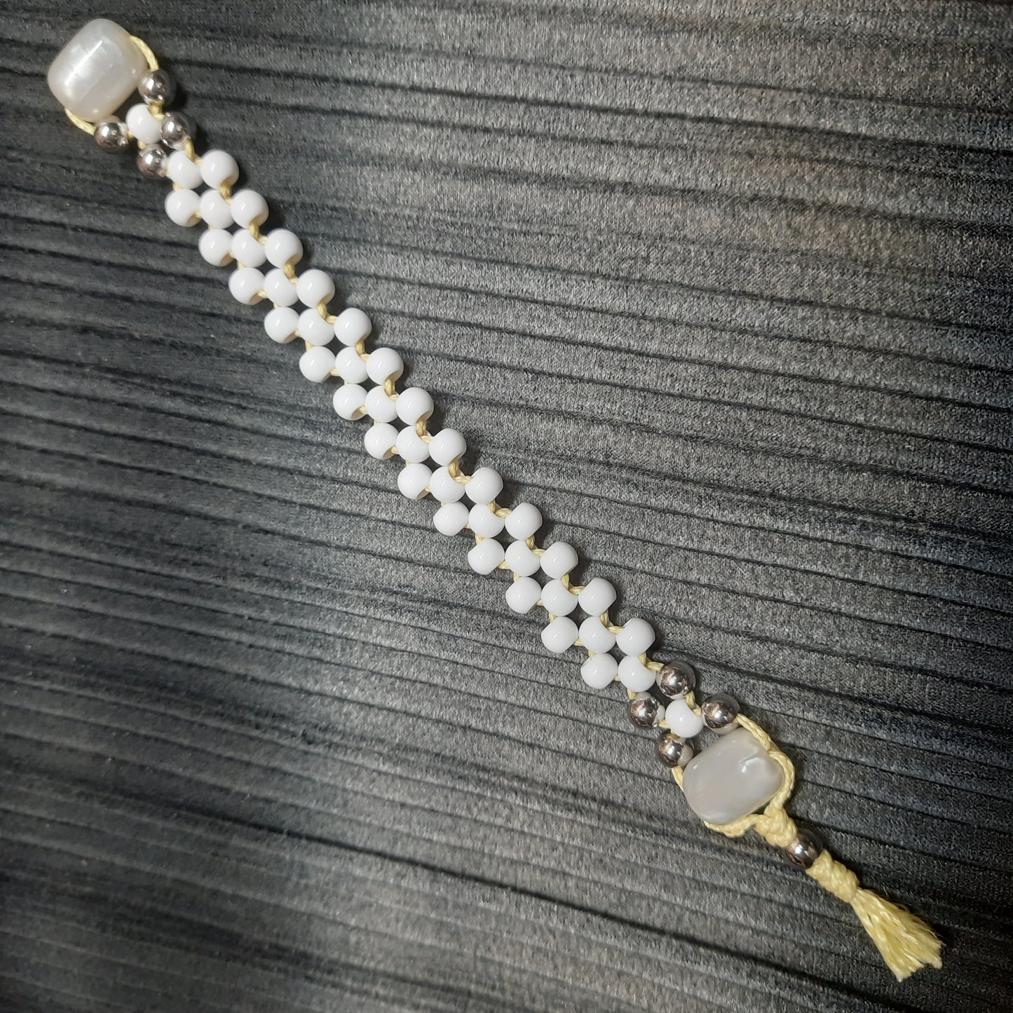 Chetki handmade "White mystical vortex"