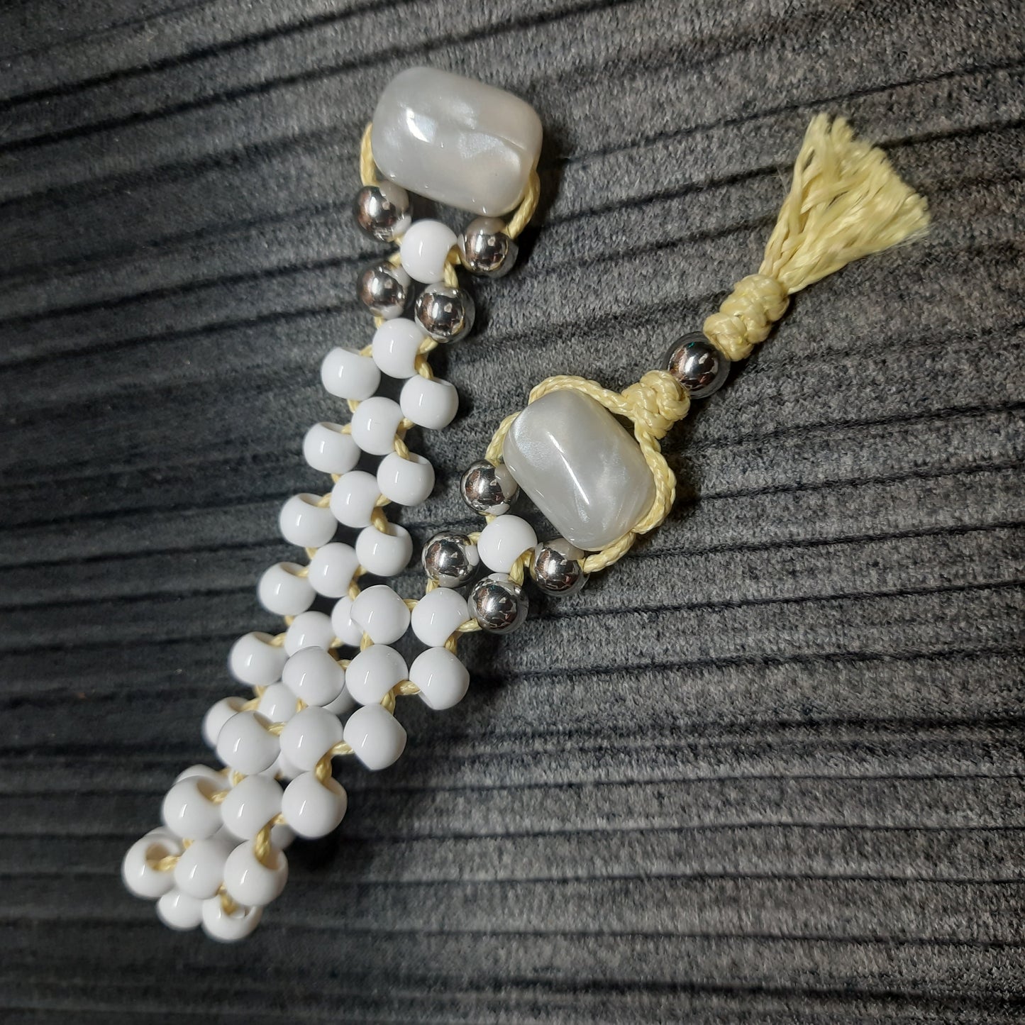 Chetki handmade "White mystical vortex"