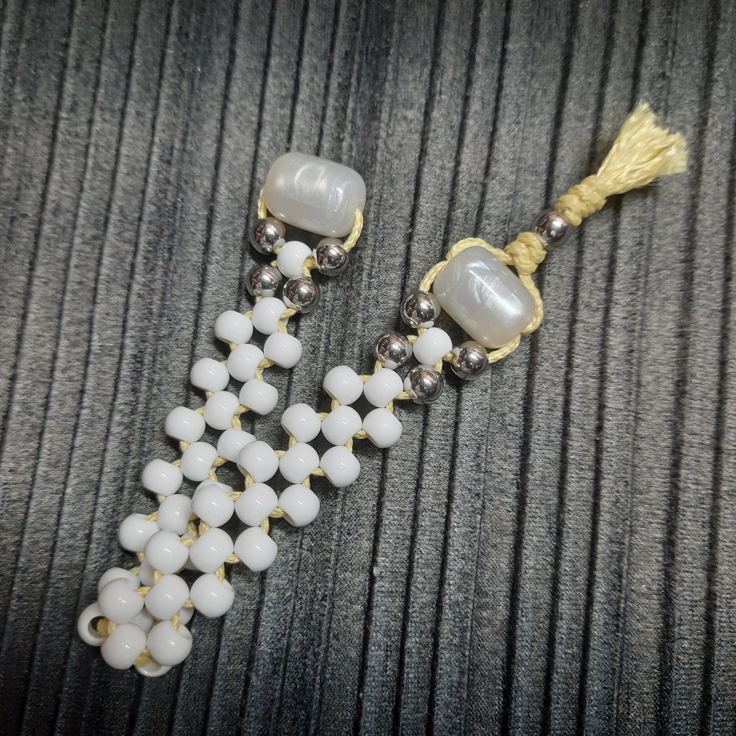 Chetki handmade "White mystical vortex"