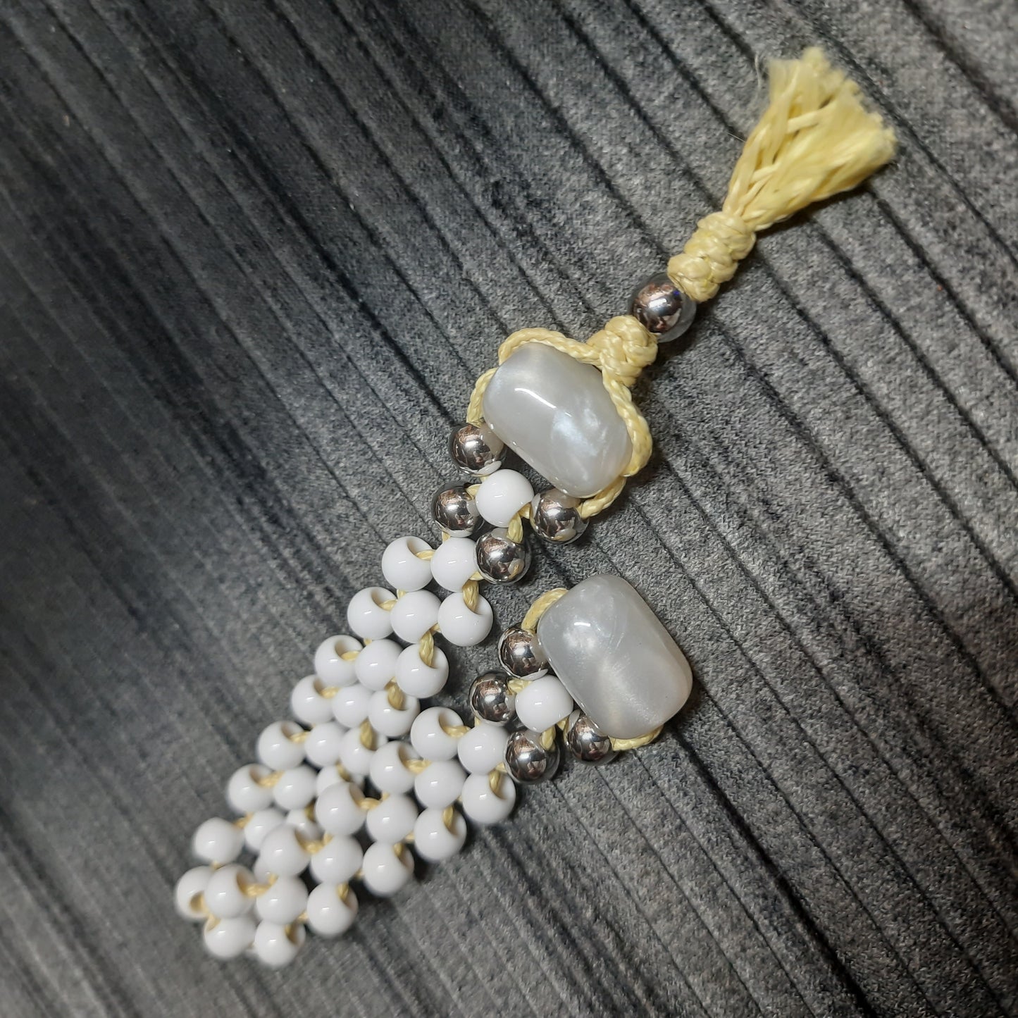 Chetki handmade "White mystical vortex"