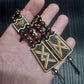 Handmade Wooden Chetki Skilltoy | Slavic Flip Rosary | Pocket Worry Beads for Hand Dexterity "Wing of the Futhark"