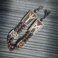 Handmade Wooden Chetki Skilltoy | Slavic Flip Rosary | Pocket Worry Beads for Hand Dexterity "Wing of the Futhark"