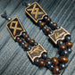 Handmade Wooden Chetki Skilltoy | Slavic Flip Rosary | Pocket Worry Beads for Hand Dexterity "Wing of the Futhark"