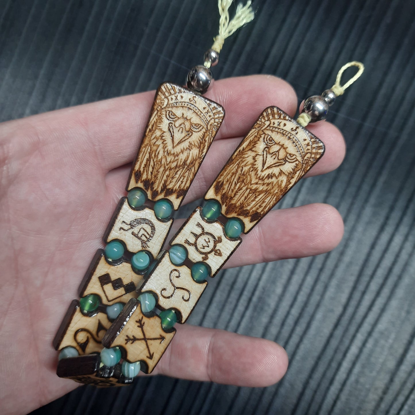 Handmade Wooden Chetki Skilltoy | Slavic Flip Rosary | Pocket Worry Beads for Hand Dexterity "Spirit of ancestors"