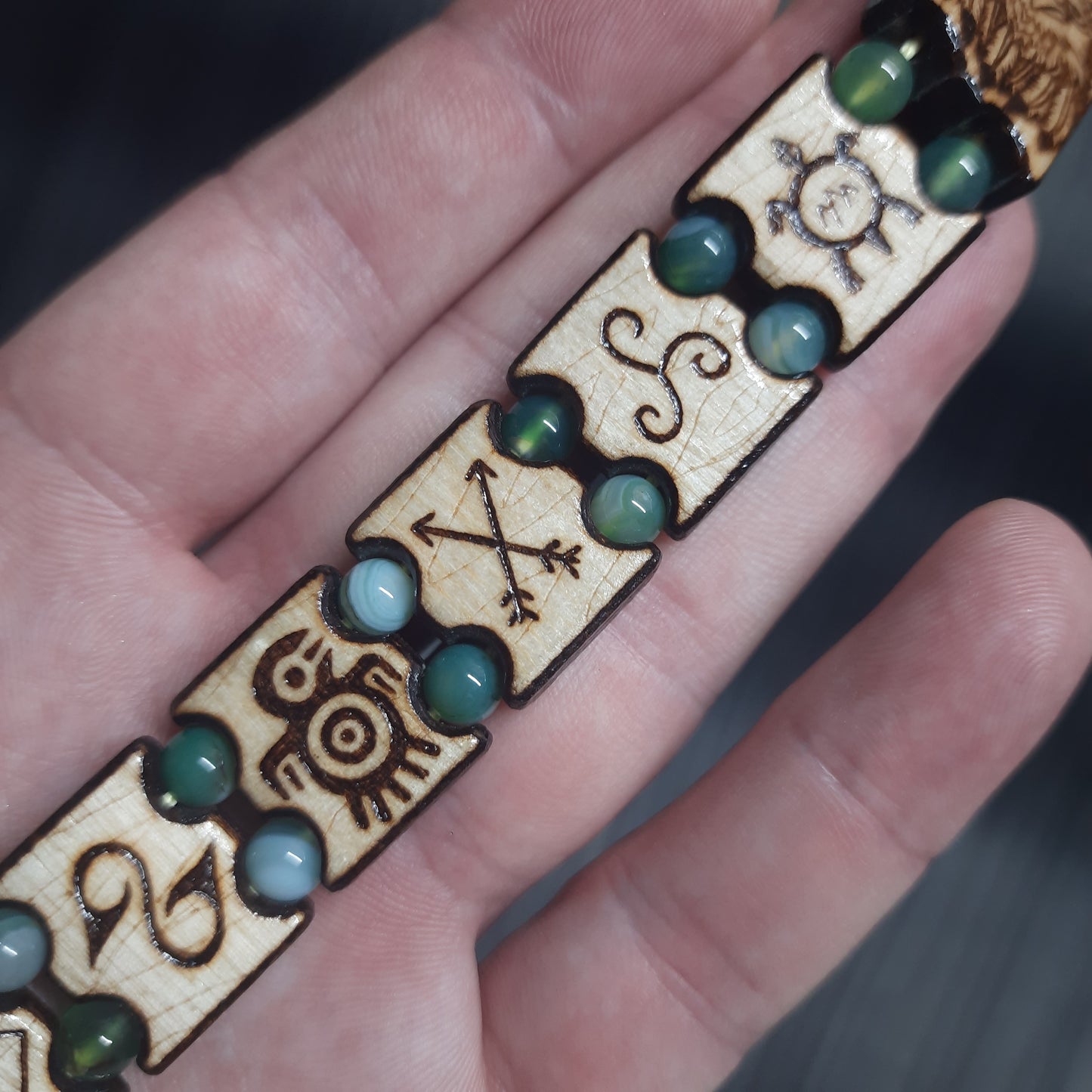 Handmade Wooden Chetki Skilltoy | Slavic Flip Rosary | Pocket Worry Beads for Hand Dexterity "Spirit of ancestors"