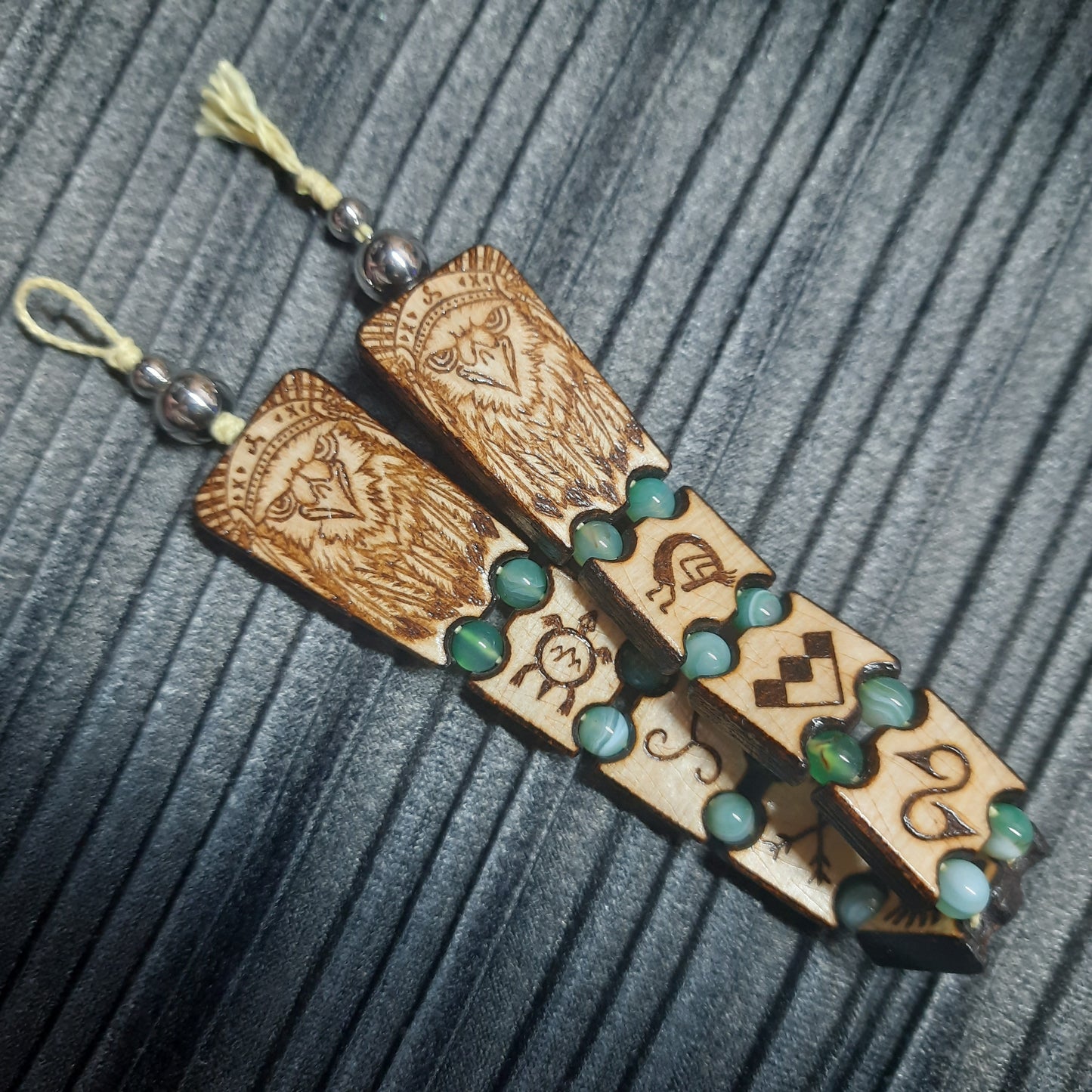 Handmade Wooden Chetki Skilltoy | Slavic Flip Rosary | Pocket Worry Beads for Hand Dexterity "Spirit of ancestors"