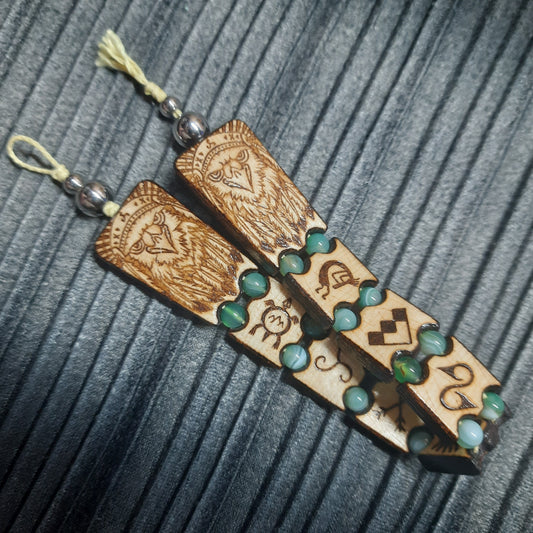 Handmade Wooden Chetki Skilltoy | Slavic Flip Rosary | Pocket Worry Beads for Hand Dexterity "Spirit of ancestors"