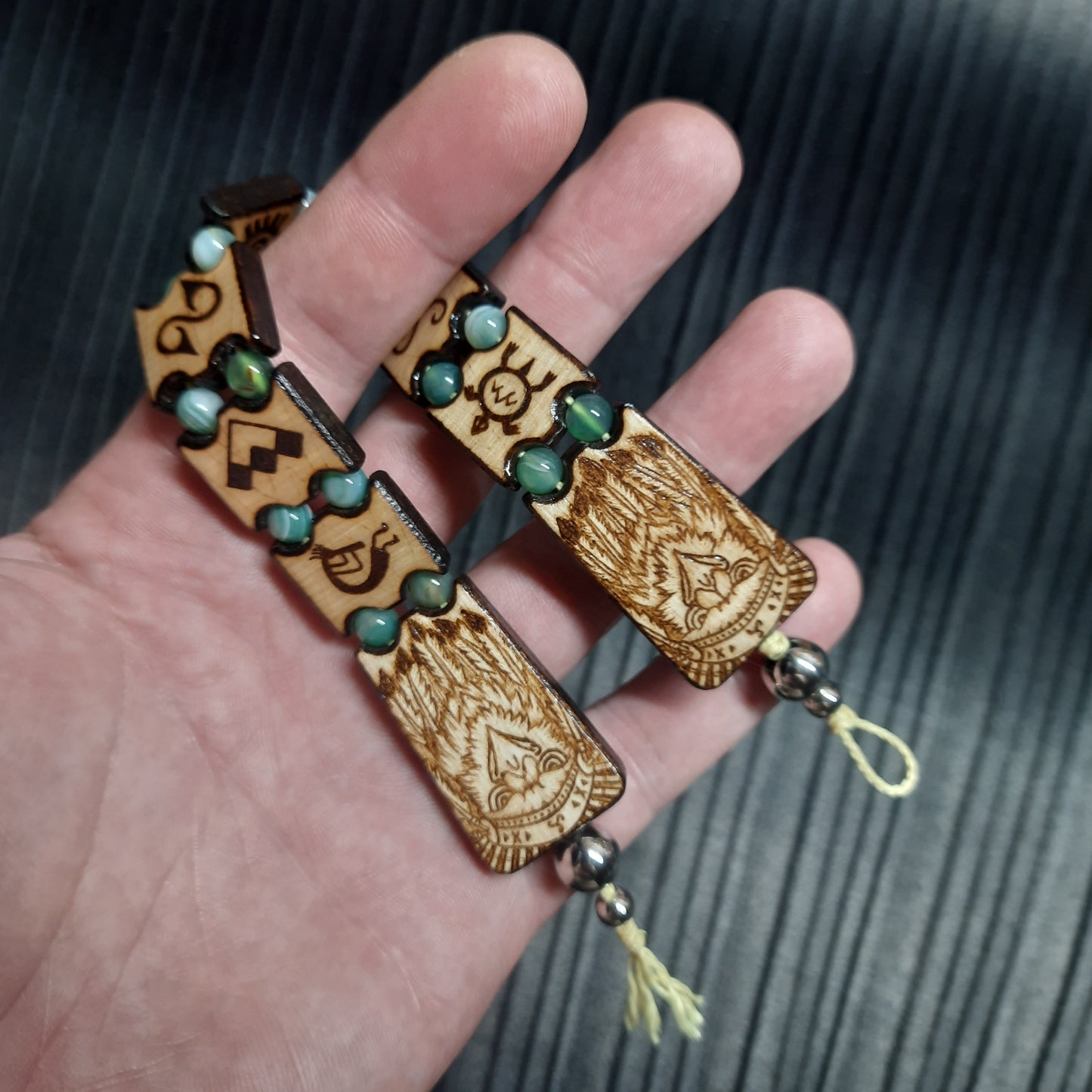 Handmade Wooden Chetki Skilltoy | Slavic Flip Rosary | Pocket Worry Beads for Hand Dexterity "Spirit of ancestors"