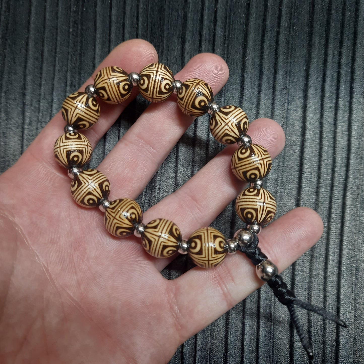 Komboloi wooden handmade "Meditation to the Stars"