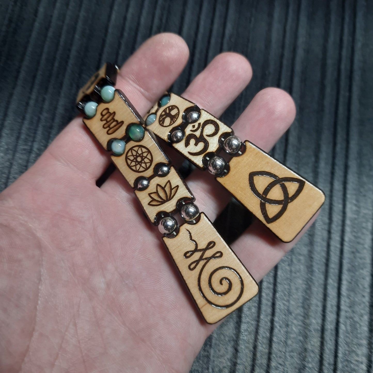 Handmade Wooden Chetki Skilltoy | Slavic Flip Rosary | Pocket Worry Beads for Hand Dexterity "Friendship of Meditations"