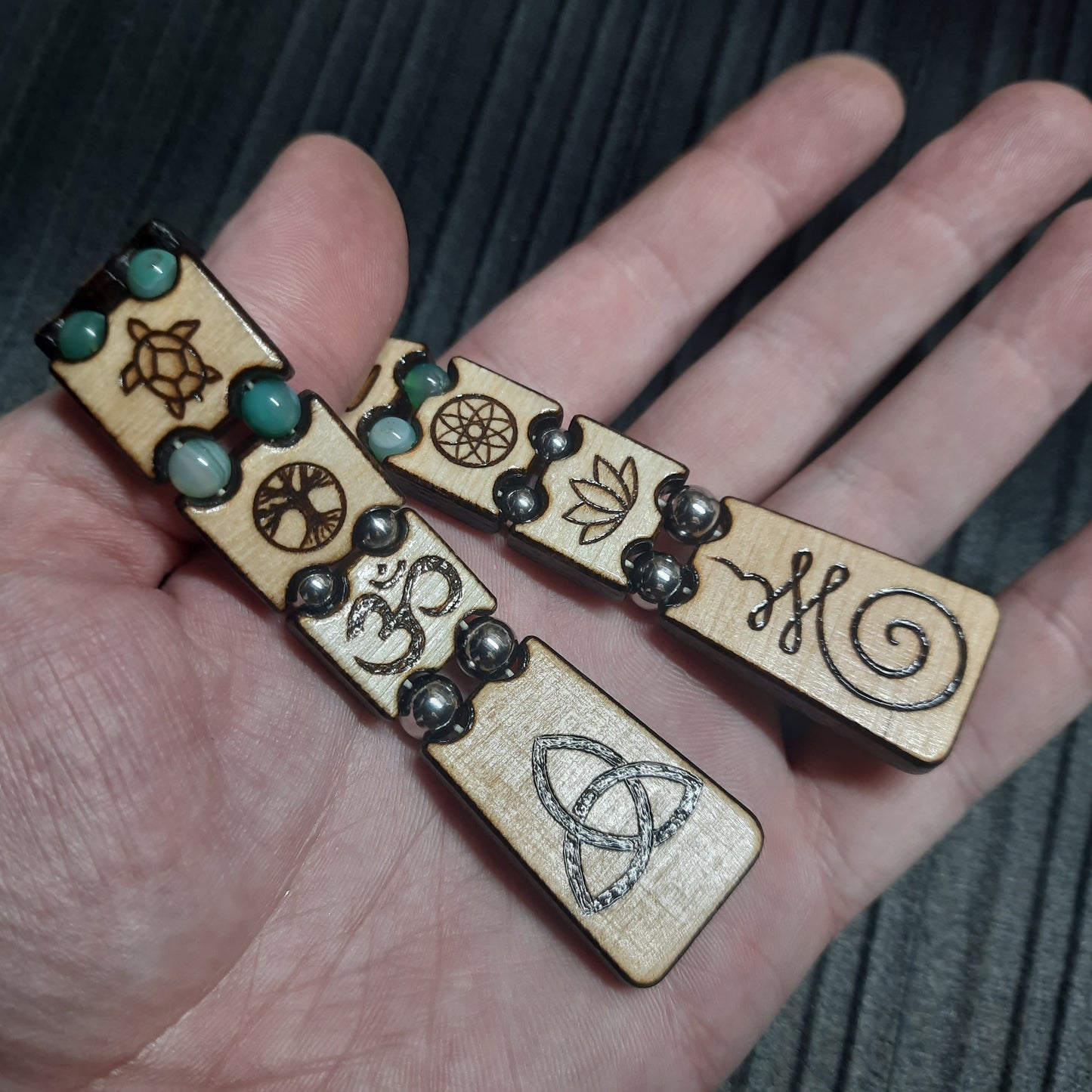 Handmade Wooden Chetki Skilltoy | Slavic Flip Rosary | Pocket Worry Beads for Hand Dexterity "Friendship of Meditations"