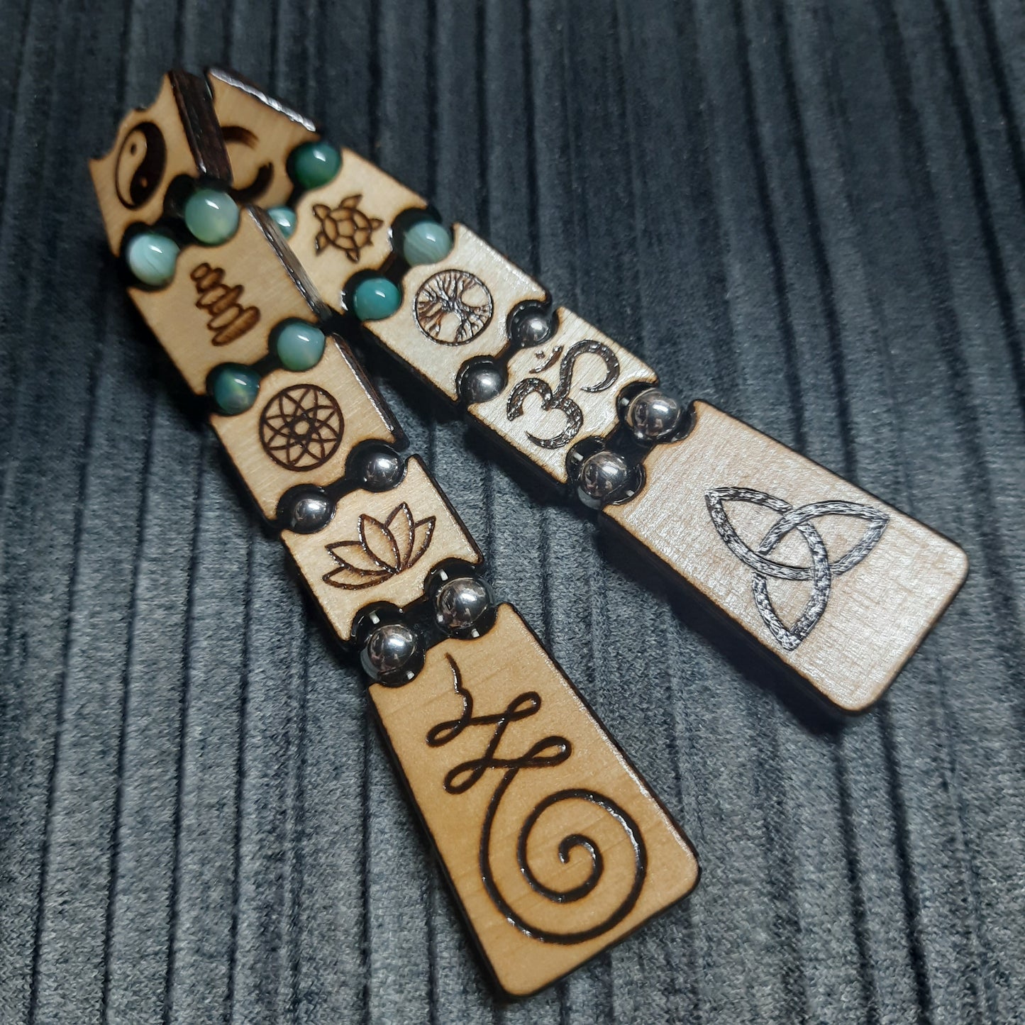 Handmade Wooden Chetki Skilltoy | Slavic Flip Rosary | Pocket Worry Beads for Hand Dexterity "Friendship of Meditations"