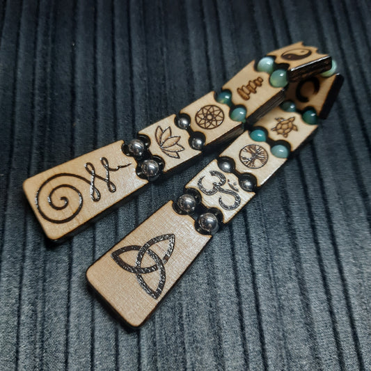 Handmade Wooden Chetki Skilltoy | Slavic Flip Rosary | Pocket Worry Beads for Hand Dexterity "Friendship of Meditations"