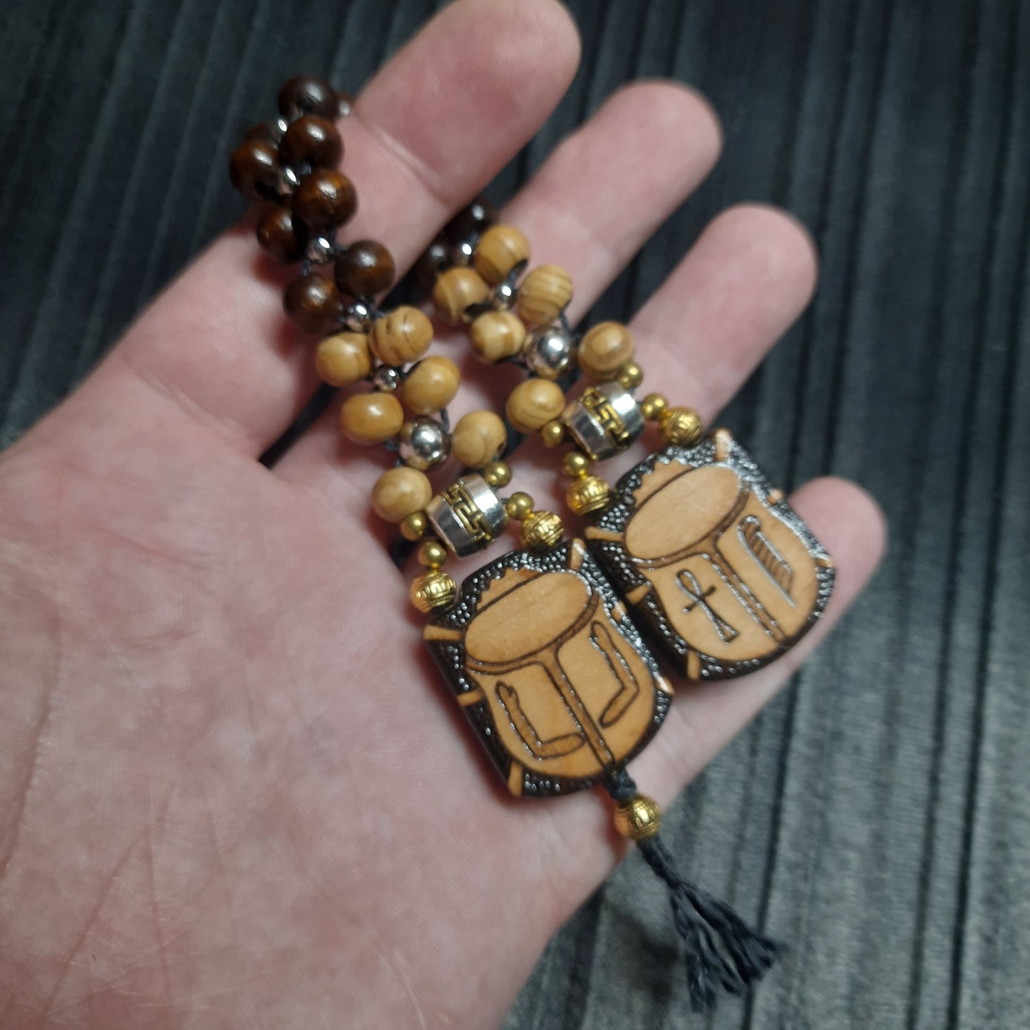 Handmade Wooden Chetki Skilltoy | Slavic Flip Rosary | Pocket Worry Beads for Hand Dexterity "Egyptian relaxation"
