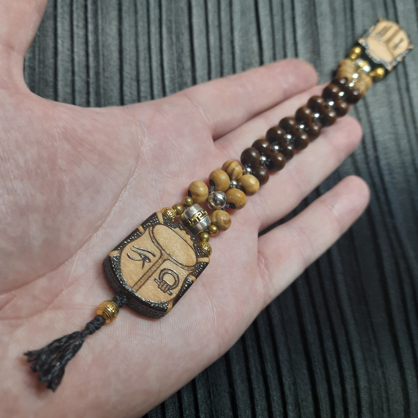 Handmade Wooden Chetki Skilltoy | Slavic Flip Rosary | Pocket Worry Beads for Hand Dexterity "Egyptian relaxation"