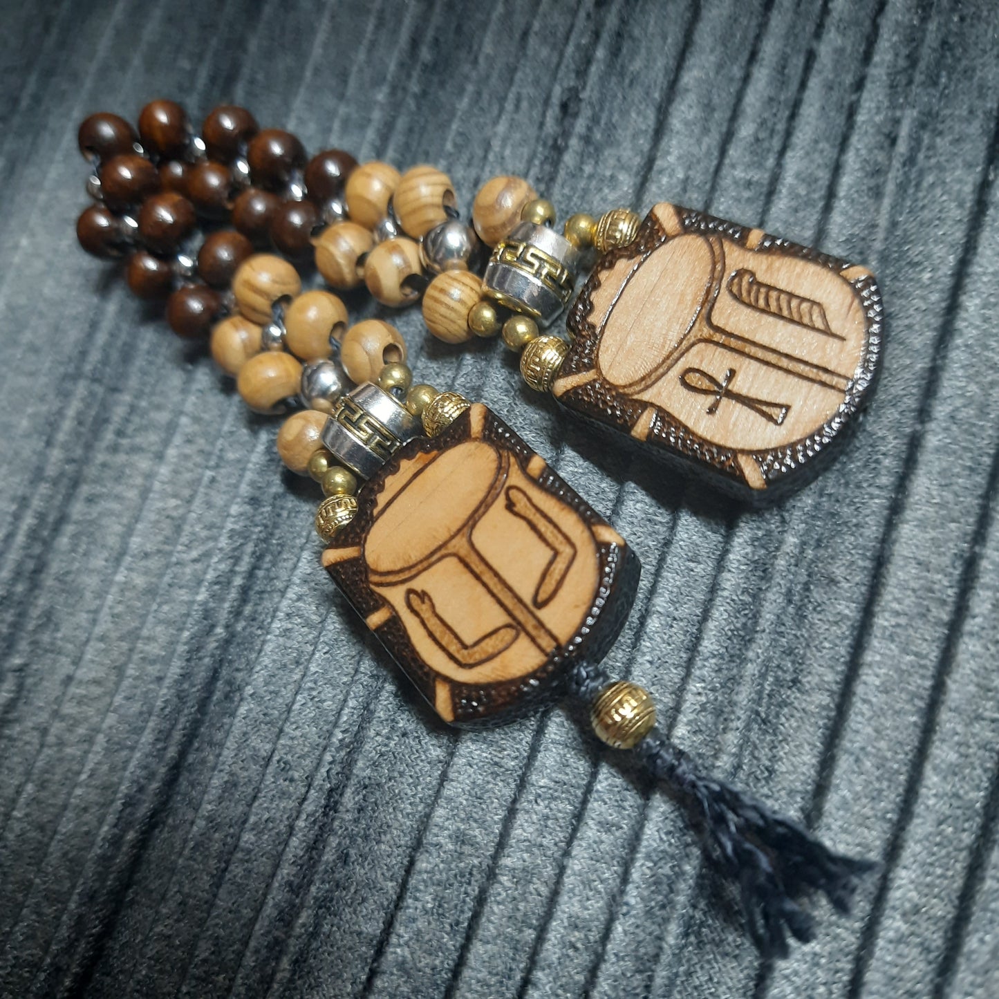 Handmade Wooden Chetki Skilltoy | Slavic Flip Rosary | Pocket Worry Beads for Hand Dexterity "Egyptian relaxation"