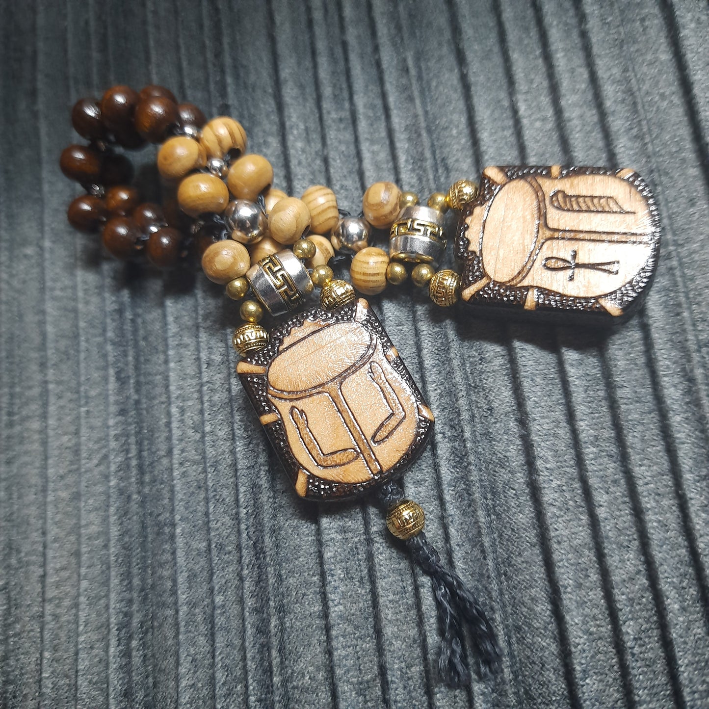 Handmade Wooden Chetki Skilltoy | Slavic Flip Rosary | Pocket Worry Beads for Hand Dexterity "Egyptian relaxation"