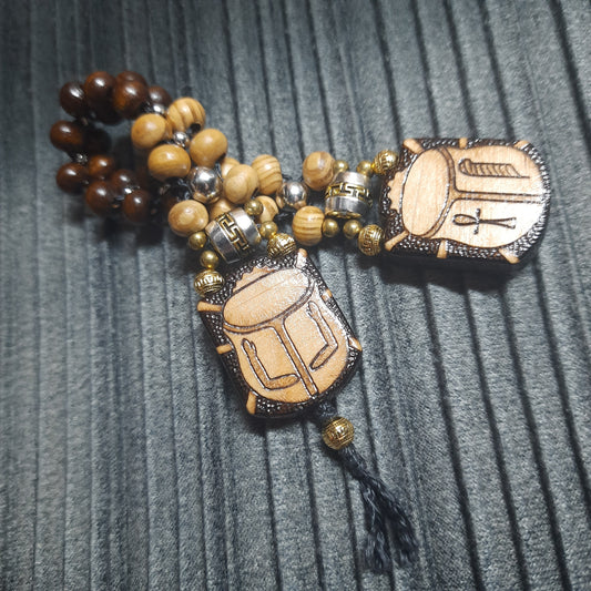Handmade Wooden Chetki Skilltoy | Slavic Flip Rosary | Pocket Worry Beads for Hand Dexterity "Egyptian relaxation"
