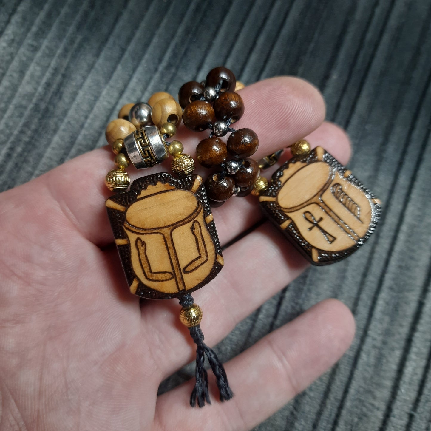 Handmade Wooden Chetki Skilltoy | Slavic Flip Rosary | Pocket Worry Beads for Hand Dexterity "Egyptian relaxation"
