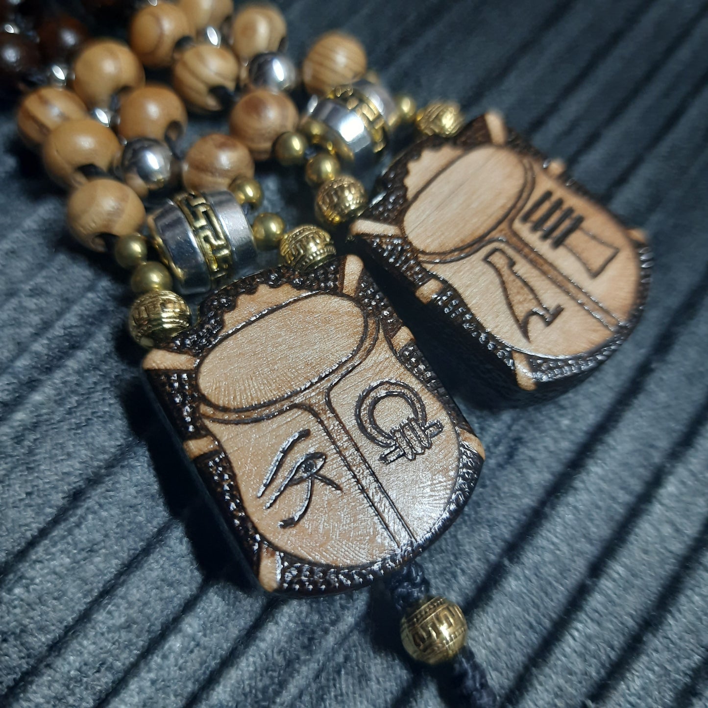 Handmade Wooden Chetki Skilltoy | Slavic Flip Rosary | Pocket Worry Beads for Hand Dexterity "Egyptian relaxation"