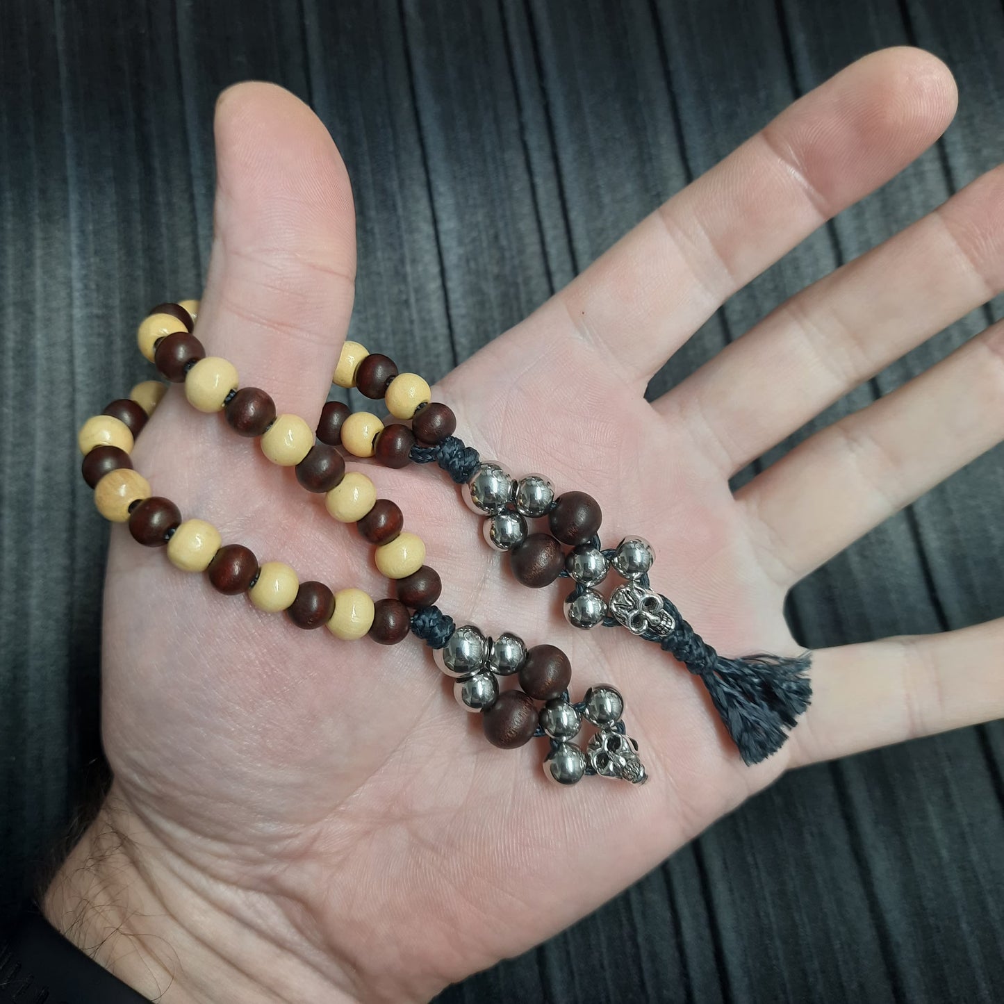 Chetki handmade "Charon's partner" 9v, flip rosary skilltoy and finger training (SCU: 240416)