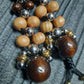 Handmade Wooden Chetki Skilltoy | Slavic Flip Rosary | Pocket Worry Beads for Hand "Duality of Eternity" v2