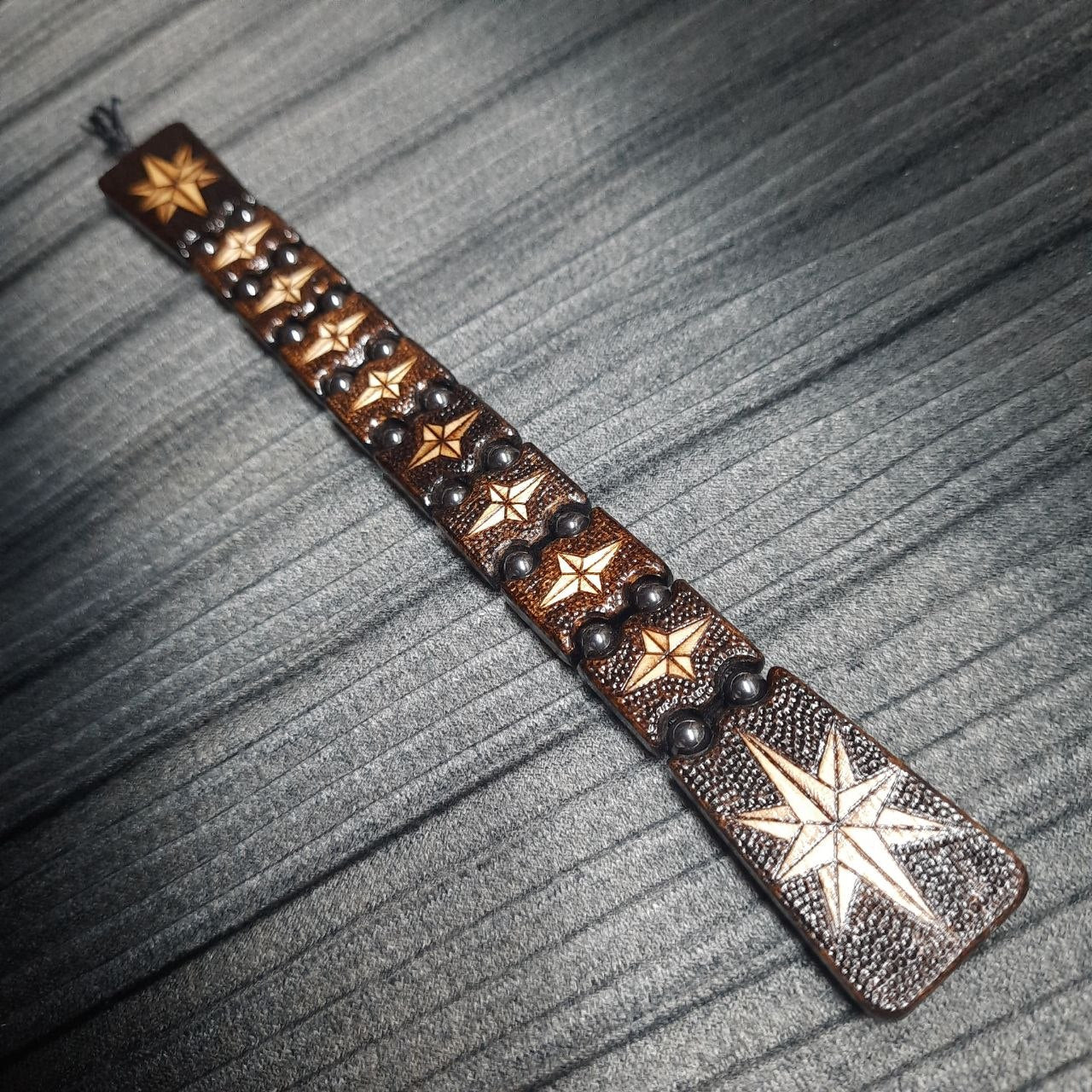 Chetki wooden "Wind rose" handmade