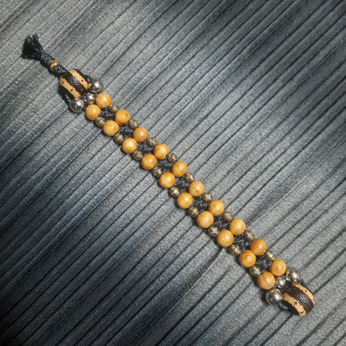 Handmade Wooden Chetki Skilltoy "Shalgorakht — Defender of the Rune Glade"      Slavic Flip Rosary | Pocket Worry Beads for Hand Dexterity