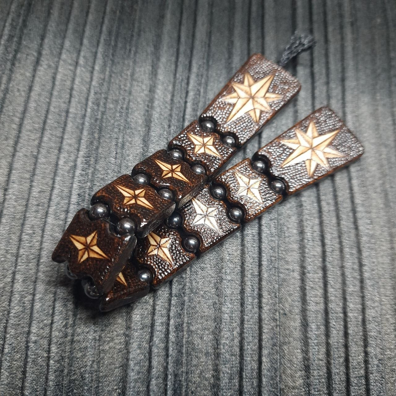 Chetki wooden "Wind rose" handmade