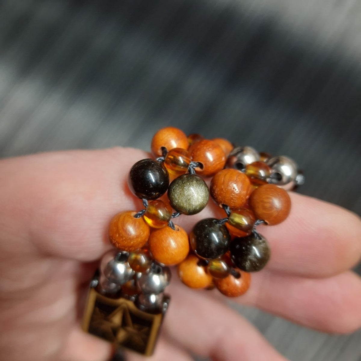 Handmade Wooden Chetki Skilltoy "Captain of the Golden Galleon" Slavic Flip Rosary | Pocket Worry Beads for Hand Dexterity