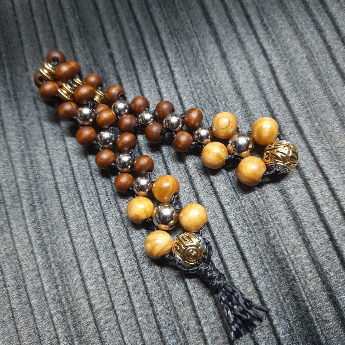 Handmade Wooden Chetki "Dream-realizer"      Slavic Flip Rosary | Pocket Worry Beads for Hand Dexterity