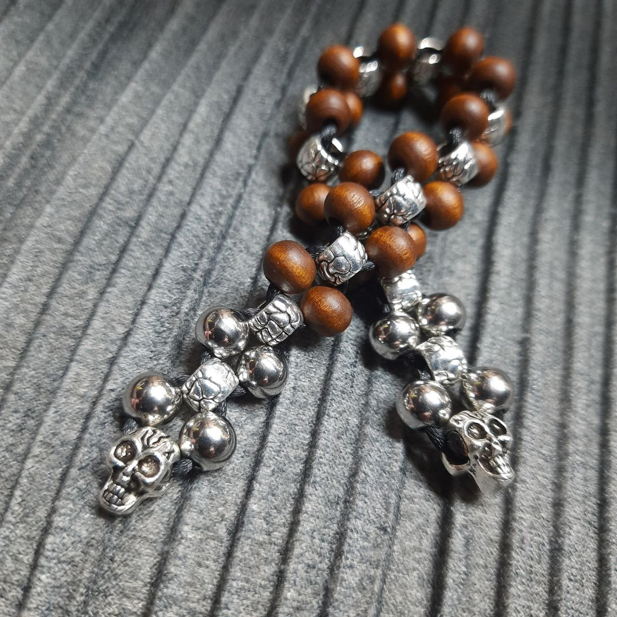 Handmade Wooden Chetki "Dragon Hunter"| Slavic Flip Rosary | Pocket Worry Beads for Hand