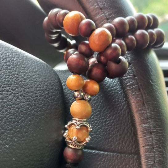 Car rosary "Fair balance", auto rosary for mirror and gearboxy, antistress meditation and finger training (SCU: 3-10-15)