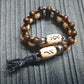 Handmade Wooden Chetki Skilltoy | Slavic Flip Rosary | Pocket Worry Beads for Hand "Meditative Path of Runes"