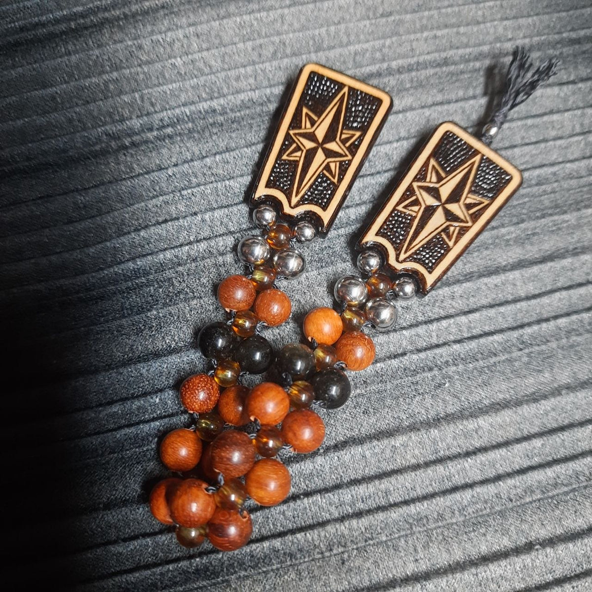 Handmade Wooden Chetki Skilltoy "Captain of the Golden Galleon" Slavic Flip Rosary | Pocket Worry Beads for Hand Dexterity