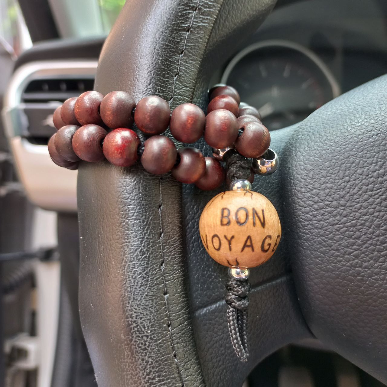 Car rosary "Bon voyage", auto rosary for mirror and gearboxy, antistress meditation and finger training (SCU: 3902)