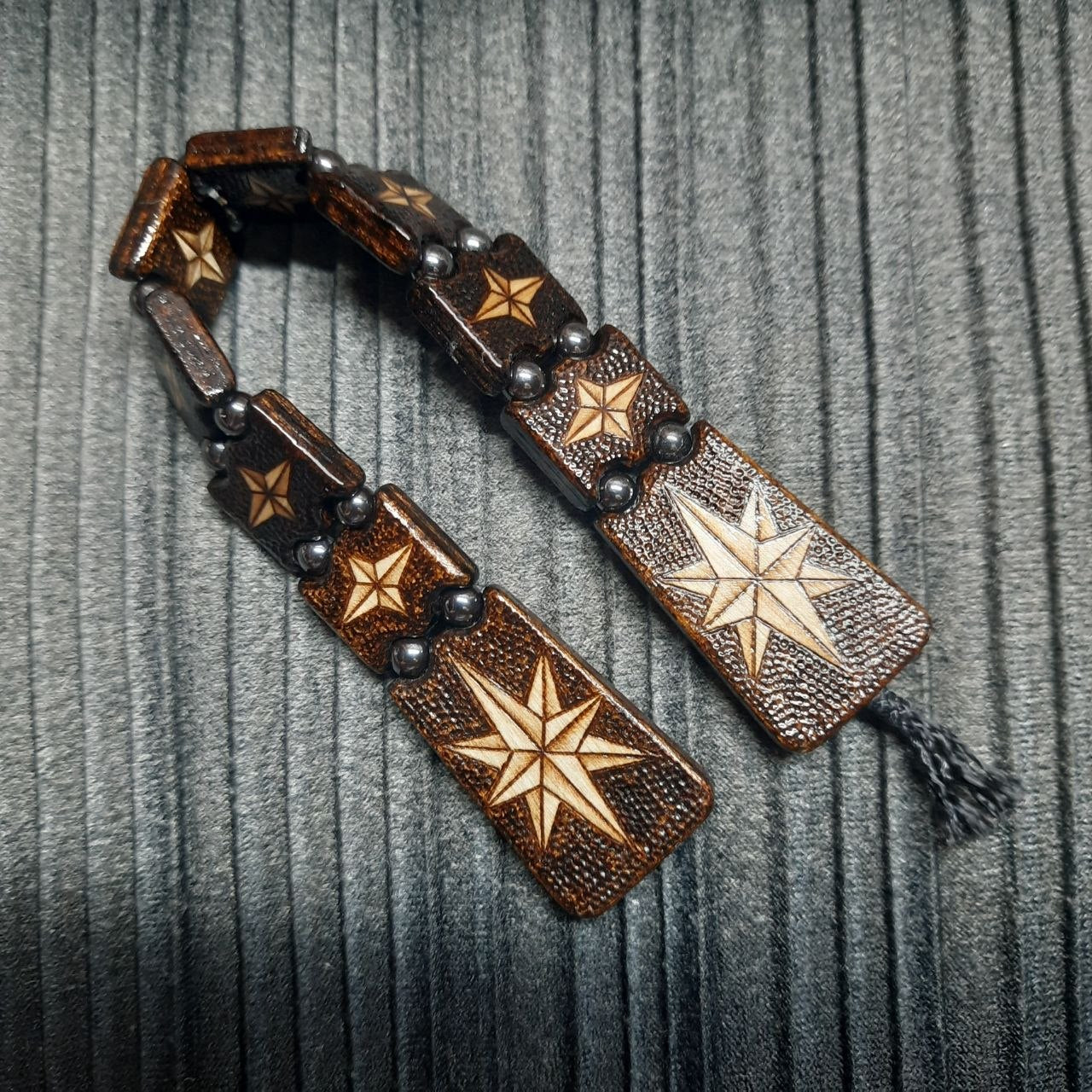 Chetki wooden "Wind rose" handmade