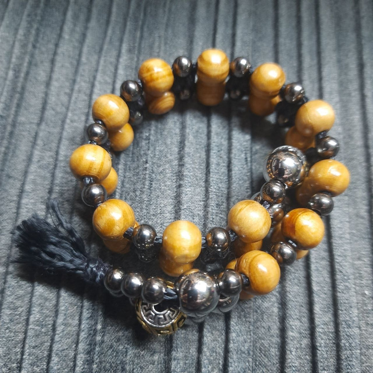 Handmade Wooden Chetki Skilltoy "Leovult – Guardian of the Forest"      Slavic Flip Rosary | Pocket Worry Beads for Hand Dexterity
