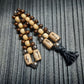 Handmade Wooden Chetki Skilltoy | Slavic Flip Rosary | Pocket Worry Beads for Hand "Meditative Path of Runes"