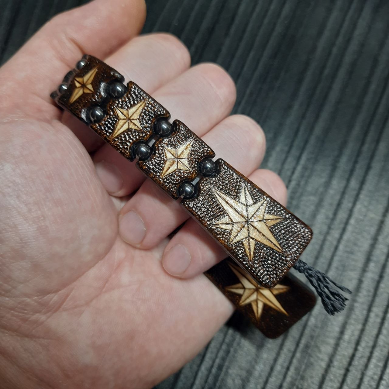 Chetki wooden "Wind rose" handmade
