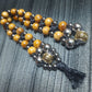 Handmade Wooden Chetki Skilltoy "Leovult – Guardian of the Forest"      Slavic Flip Rosary | Pocket Worry Beads for Hand Dexterity