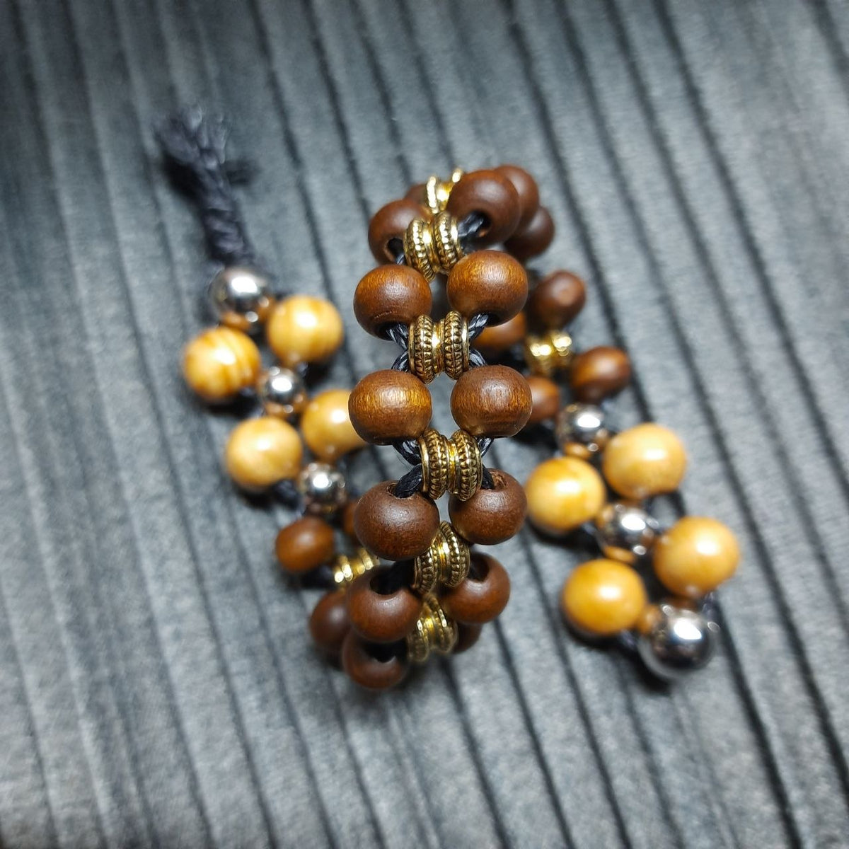 Handmade Wooden Chetki "Bright hope"      Slavic Flip Rosary | Pocket Worry Beads for Hand Dexterity