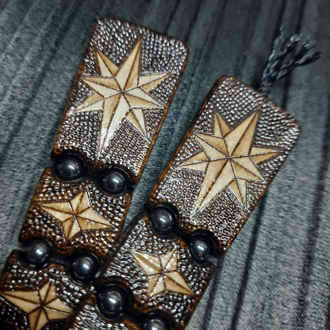 Chetki wooden "Wind rose" handmade