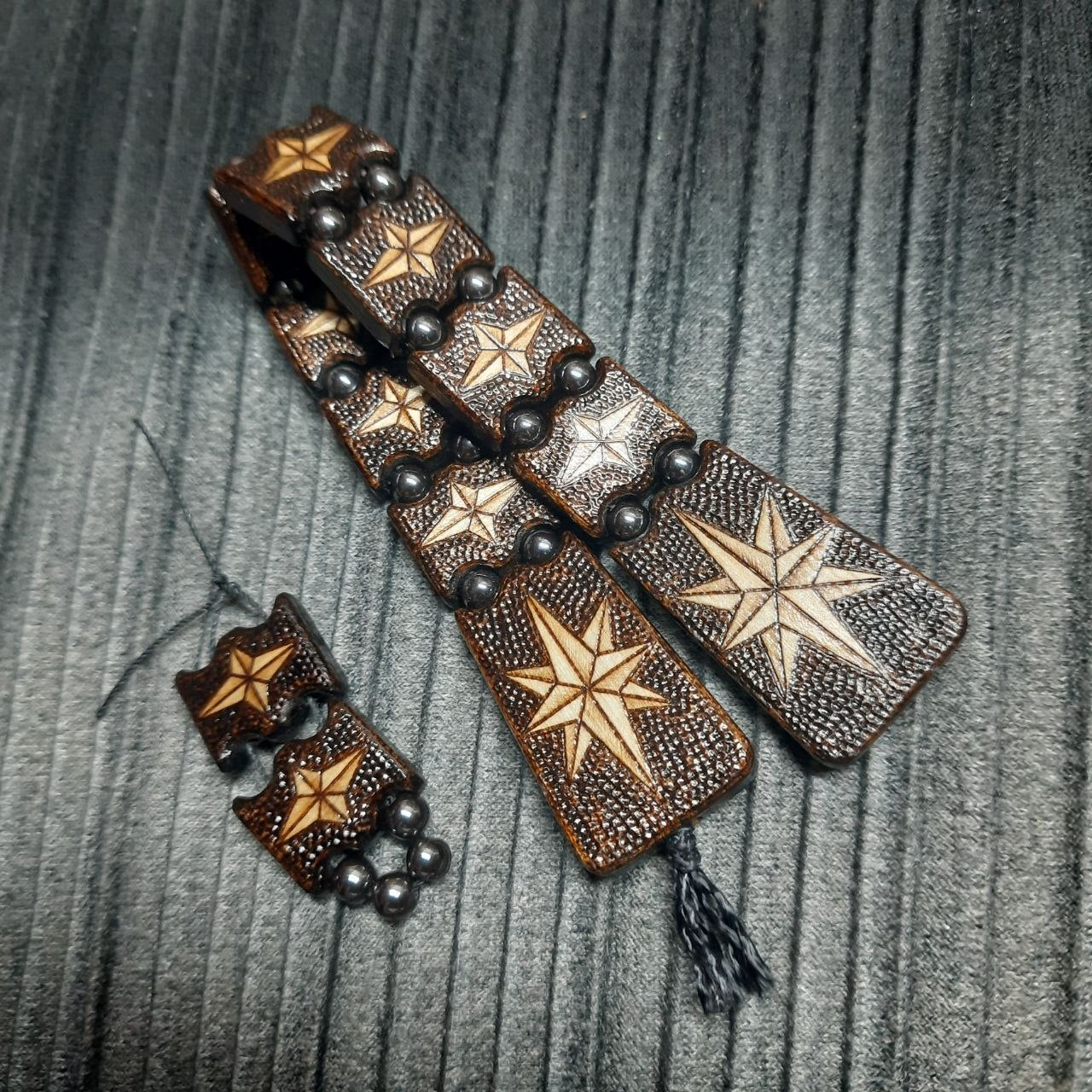 Chetki wooden "Wind rose" handmade