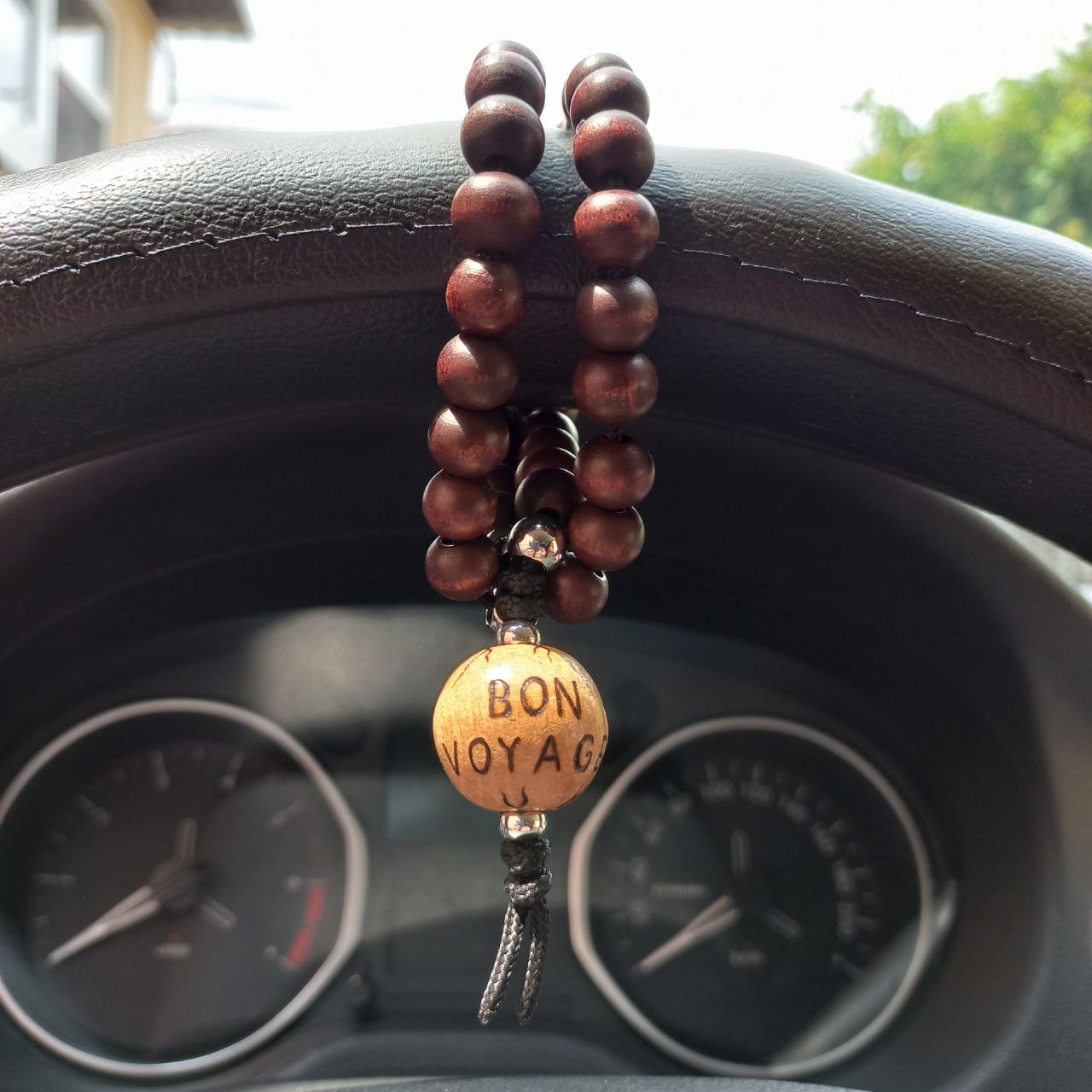 Car rosary "Bon voyage", auto rosary for mirror and gearboxy, antistress meditation and finger training (SCU: 3902)