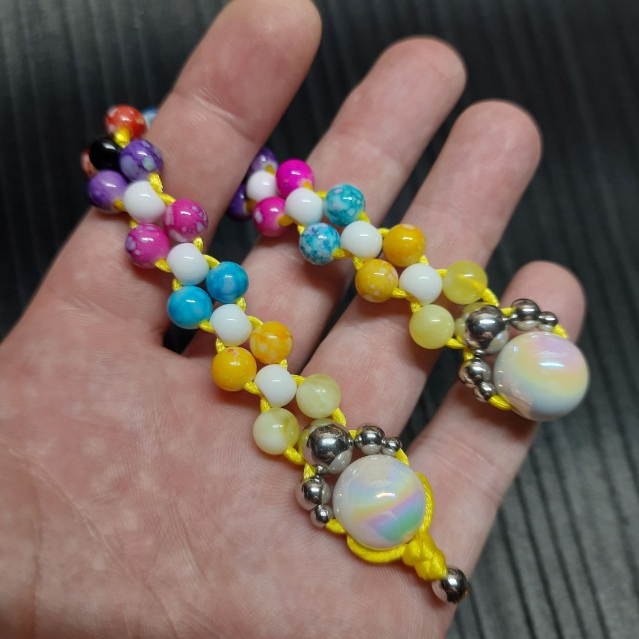 Handmade Chetki Skilltoy | Slavic Flip Rosary | Pocket Worry Beads for Hand Dexterity "Color madness"